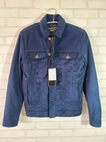 [ 새상품 ] 자라 ZARA 페이크 스웨이드 자켓 네이비 S