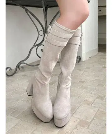 EATME 롱 부츠 베이지