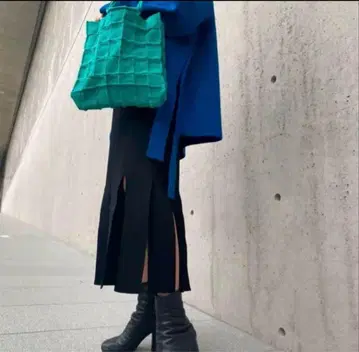 Strip Form Knit Skirt