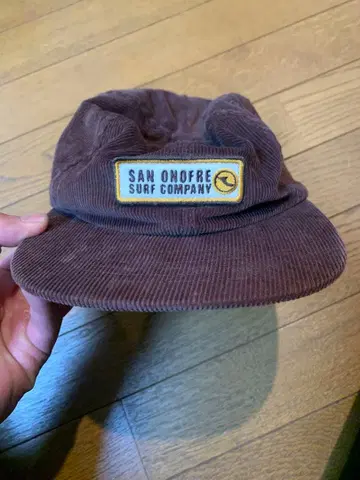 SAN ONOFRE 코듀로이 캡 브라운