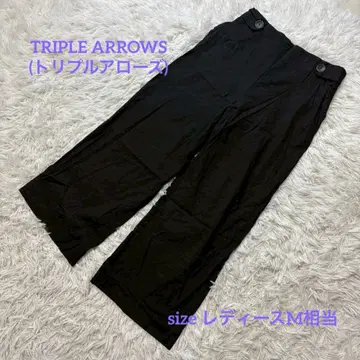 TRIPLE ARROWS 하이웨스트 와이드 팬츠 캐주얼 팬츠