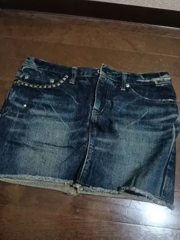 Hysteria 다크 데님 타이트 스커트