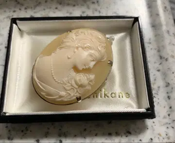 빈티지 쉘 카메오 2way 브로치 펜던트탑 오벌