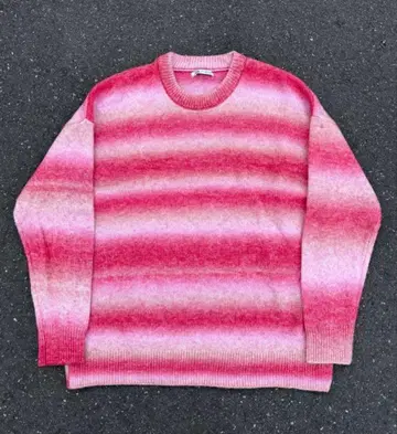ZARA 핑크 그라데이션 니트 스웨터 L 초레어 단종 겨울