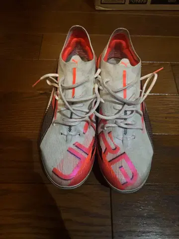 축구 스파이크 푸마 울트라 화이트/오렌지