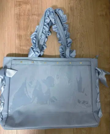 자카마트 A3 핸들 프릴 데코 토트백