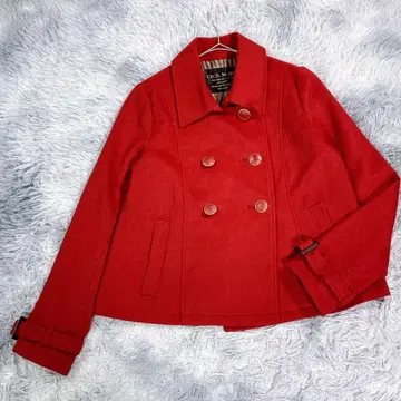 CECIL McBEE [ M ] 피 코트 레드 봄/가을 여성용 귀여운