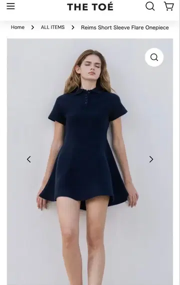 the toe/원피스/Reims Short Sleeve Flare