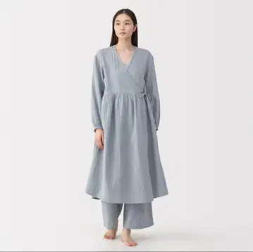 [ 새상품 미사용 ] 무인양품 후와리시보 거즈 롱 가디건 룸웨어