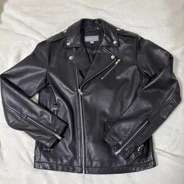 [ 마이클 코어스 블랙 가죽 더블 라이더 자켓 XS ]