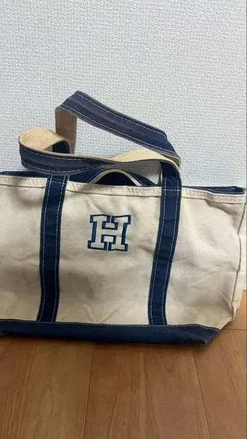 L.L.Bean 토트백 아이보리/네이비