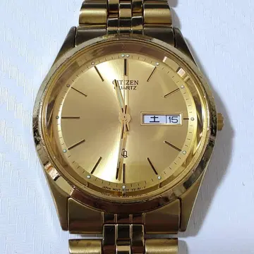 시티즌 쿼츠 손목시계 남성용 골드 컬러 [6100-S96401 HSB]