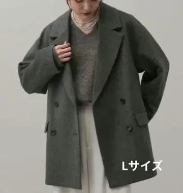 울 W 자켓 코트 그레이 L 사이즈