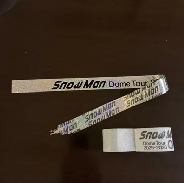 Snow Man Dome Tour 2025-2026 음표 은색 테이프