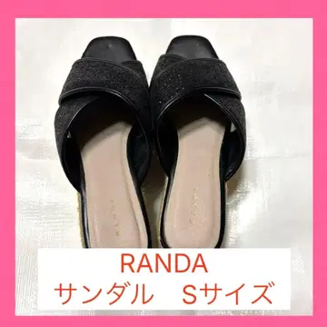 RANDA 웨지 밑창 라메 샌들