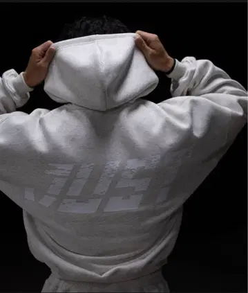 JUST 지퍼 후드티 화이트 M