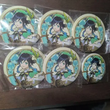 원신 벤티 캔뱃지 일러스트