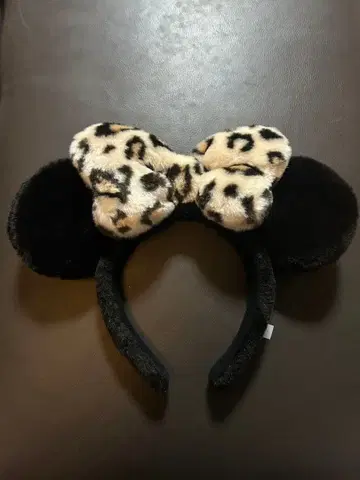디즈니 머리띠 레오파드 무늬 미니 마우스 레오파드