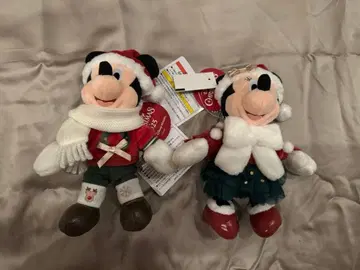 미키 미니 인형 배지 디즈니 크리스마스 2025 미키미니