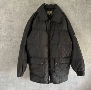 Calvin Klein 다운 자켓 코트 블랙 L 남성용