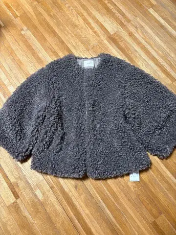 완판 IENA TISSAVEL 퍼 블루종 그레이 38 미사용 새상품