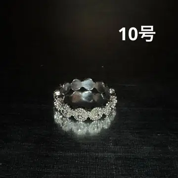 빈티지 패션 반지 실버 10호 플라워 엘레강트