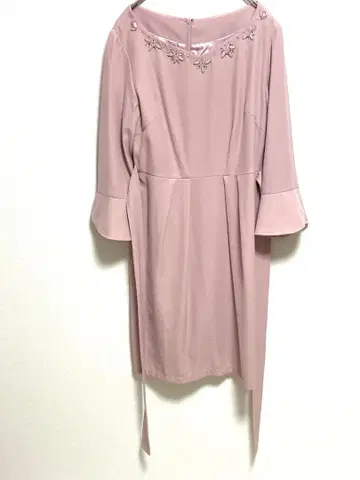 [tocco] 핑크 긴팔 플레어 슬리브 원피스 M