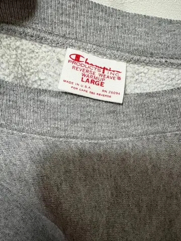 챔피언 리버스 위브 트레이닝복 L 사이즈 그레이