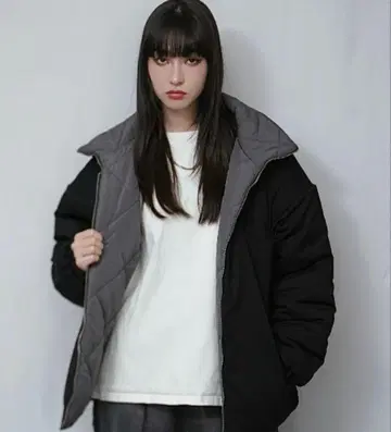 INTERFACTORY 시노 볼륨 리버서블 다운 자켓