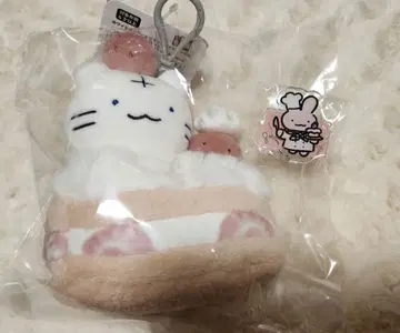 화이트 타이거와 블랙 타이거 카페 마스코트 숏 케이크 아크릴 스탠드