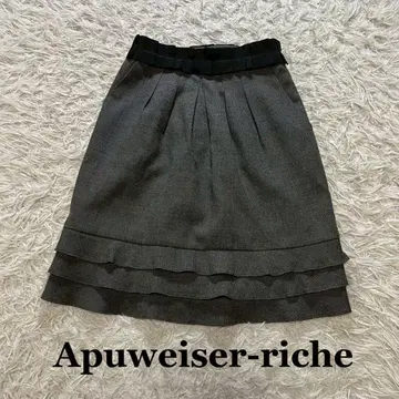 [새상품급] Apuweiser-riche 프릴 미니 스커트