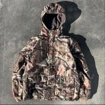 90s REDHEAD 카모플라쥬 마운틴 후드티 크롭 기장