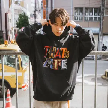 THAT'S LIFE 후드티 그레이