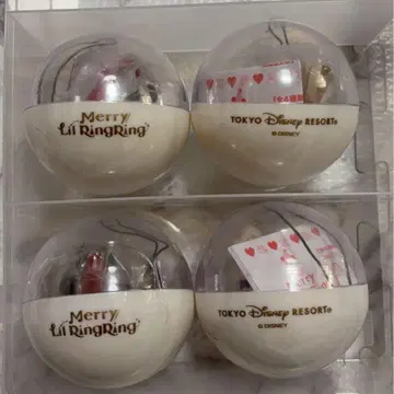 미개봉 도쿄 디즈니 리조트 리루린린 컴플리트 4개 세트