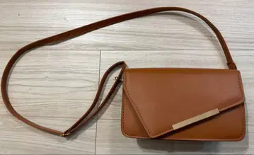 SHEIN 브라운 숄더백 합성 피혁