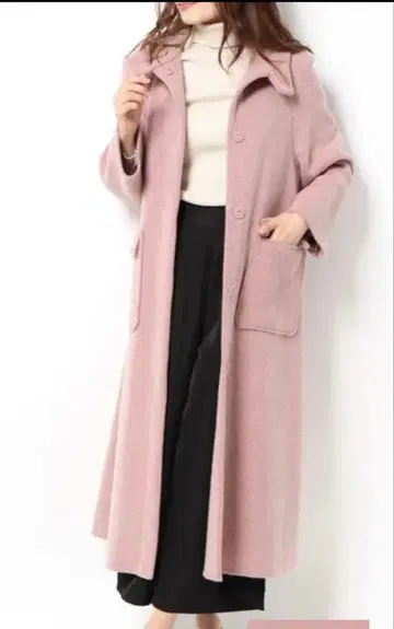 SNIDEL 스나이델 후드 리버 코트 핑크