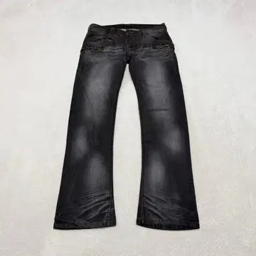 00s Archive 기믹 플레어 데님 y2k 페이드 그런지 히게