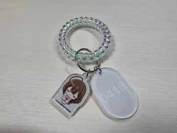 샤니마스 온천 콜라보 락커 키 모양 키링 A 쿠와야마 치유키