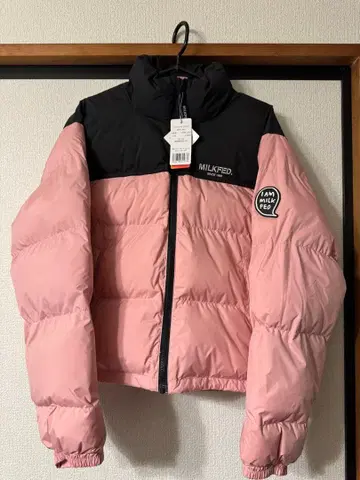 MILKFED. 다운 자켓 핑크/블랙
