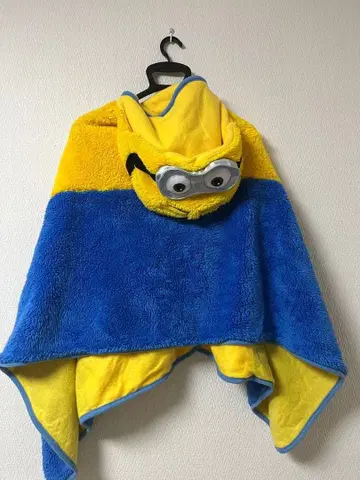 미니언 후드 부착 담요