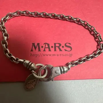 MARS 실버 체인 팔찌 카라비너형