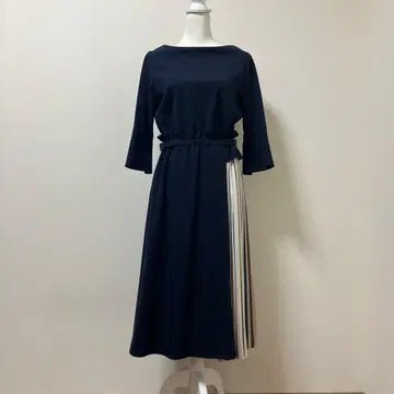 TONAL 토널 롱 원피스 네이비 스트라이프 원피스 가을 겨울