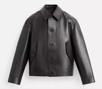 블랙 레더 자켓 ZARA 천연 가죽 리얼 가죽