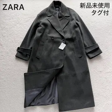 미사용 새상품 ZARA 오버 사이즈 소프트 코트 롱 코트 체스터