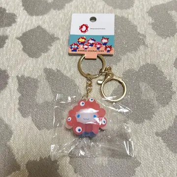 만박 산리오 미야쿠미야쿠 입체 마스코트 키링 클리어 시나몬 롤