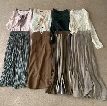 오피스 캐주얼 여성용 의류 묶음 판매 돌려입기 코디 그린