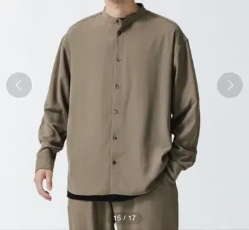 밴드 카라 셔츠 나노 유니버스 M 사이즈