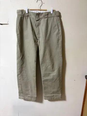 Dickies 워크 팬츠 카키색