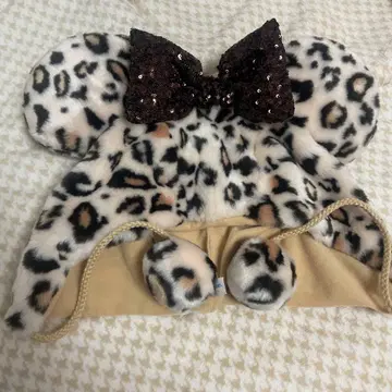 레오파드 무늬 팬캡 디즈니 거의 새상품