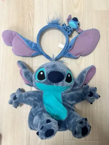 스티치 머리띠 & 봉제 인형 세트